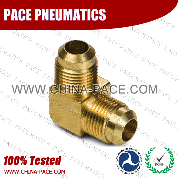 Barstock 90°Flare Elbow SAE 45°Flare Fittings, Brass Pipe Fittings, Brass Air Fittings, Brass SAE 45 Degree Flare Fittings